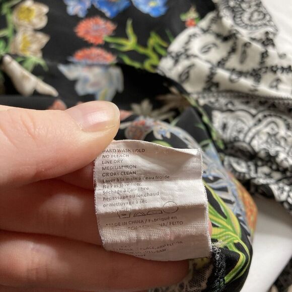 Anthropologie Tiny Women's Lacona Popover Top Size S Floral Boho Colorful Flowy - Picture 7 of 11